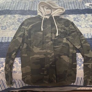 Hollister Olive Green Hooded Jacket